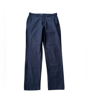 Lauren Ralph Lauren Dress Pants Men 34x32 Navy Blue Flat Front Stretch Chino